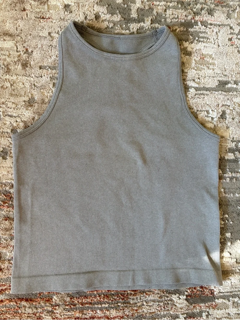 Free People Intimately Ribbed Racerback Tank Gray XS/S